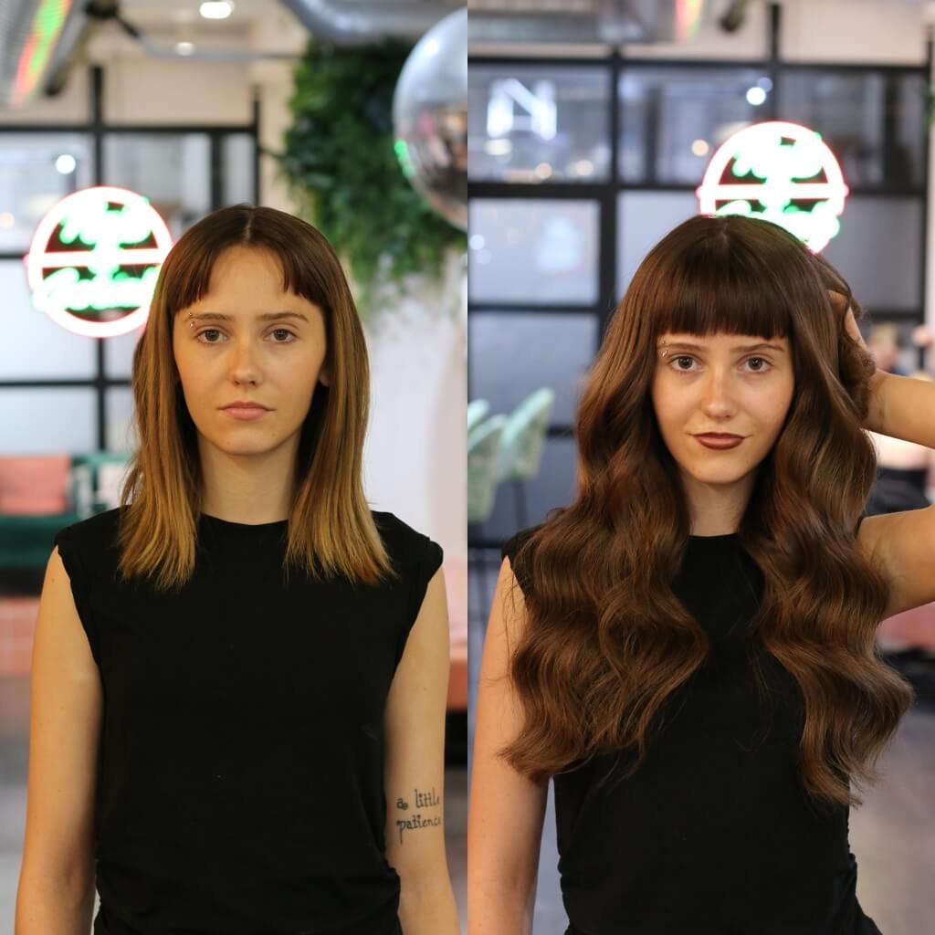 short to long hair extensions