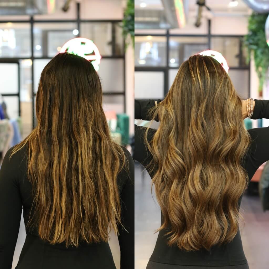 before and after highlights transformation