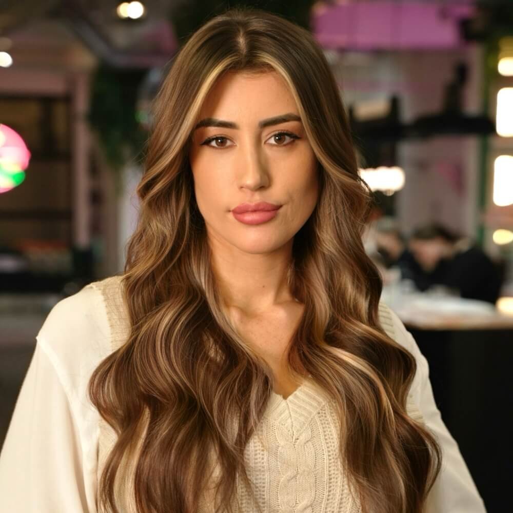 Face frame hair colour service in Dubai