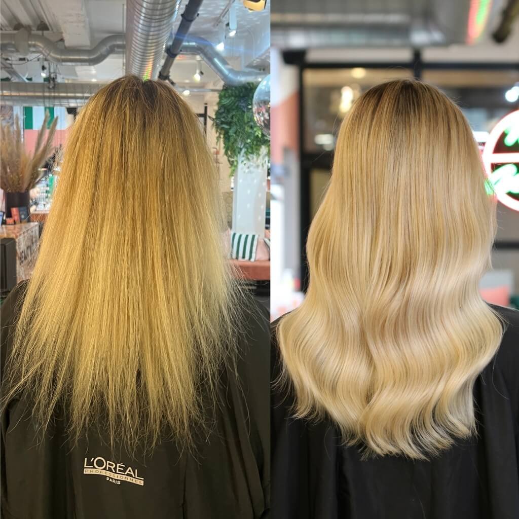 light blonde hair colour transformation