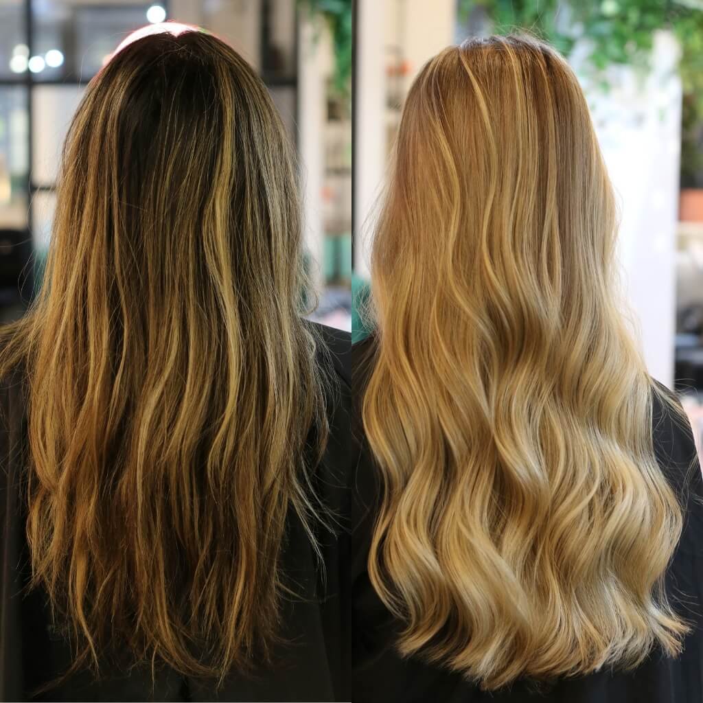 blonde hair colour transformation