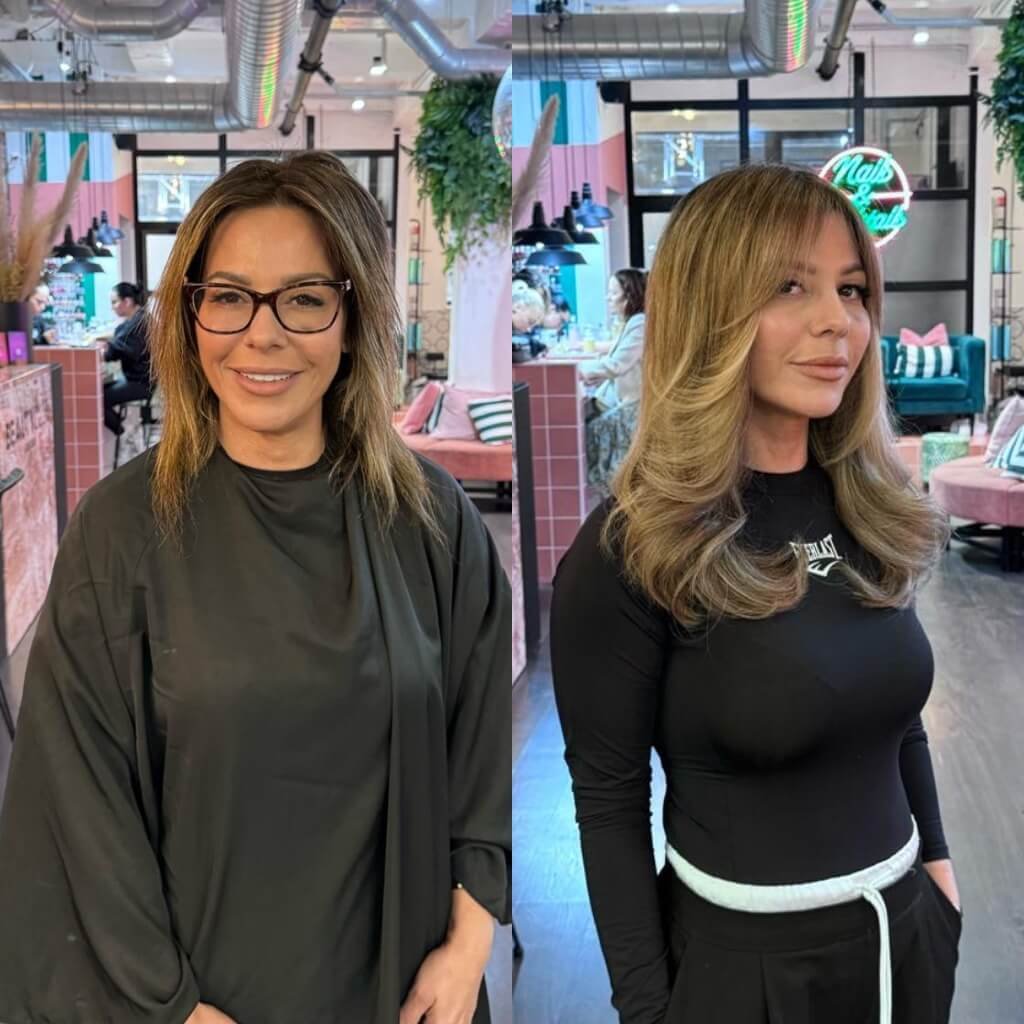 hair extension transformation