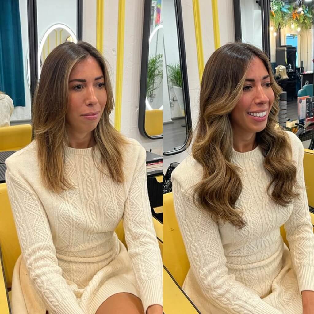 hair extension transformation