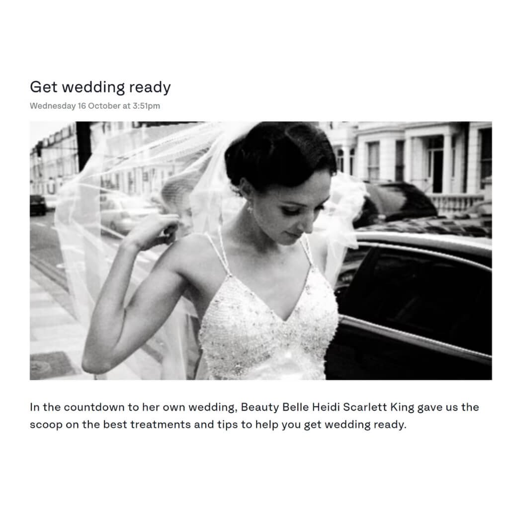 ITV get wedding ready article