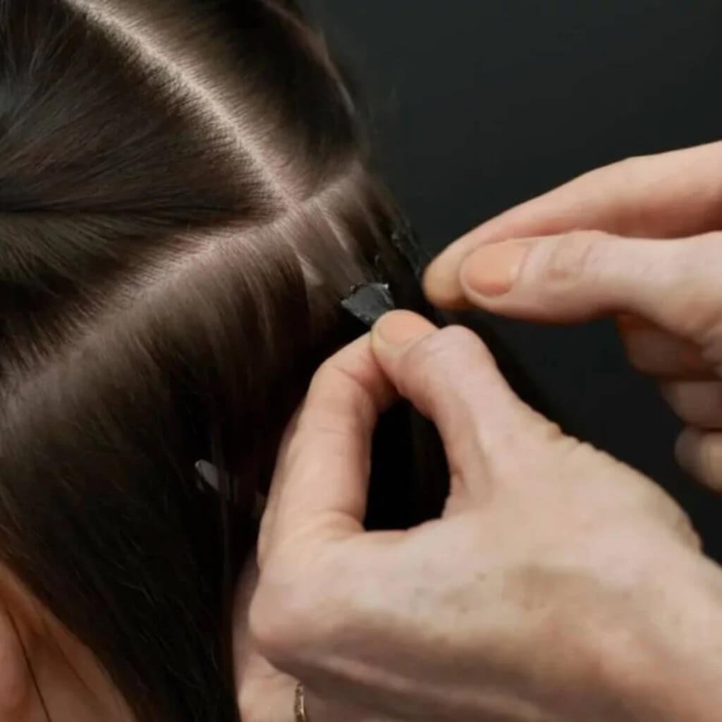 Applying Bonded Hair Extensions