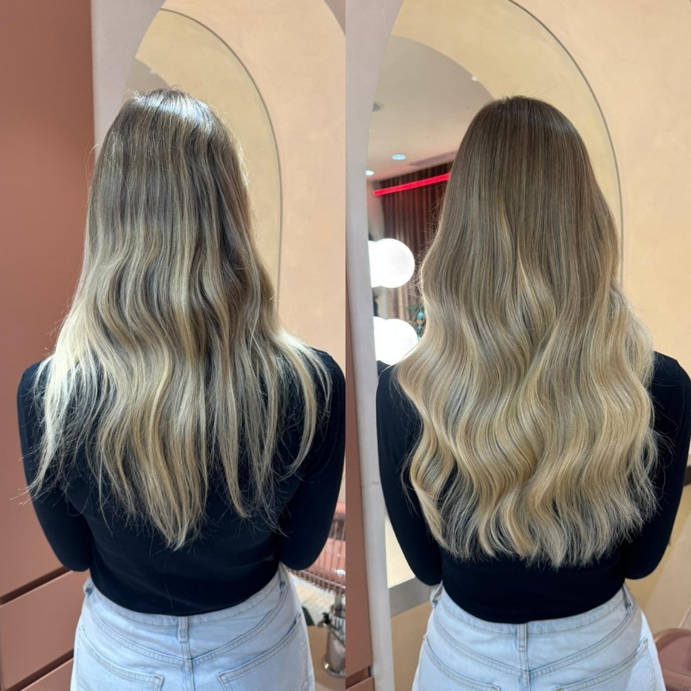 colour matched hair extensions for thickening