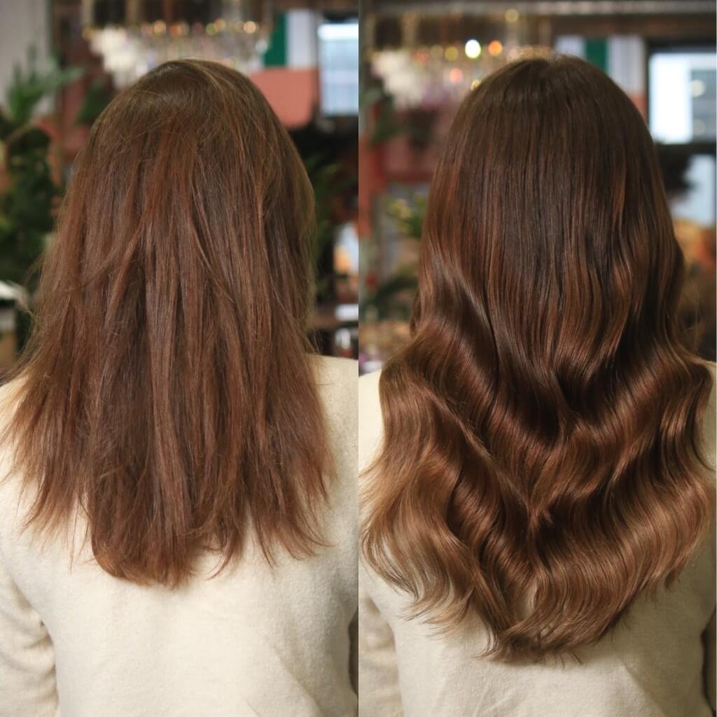 before and after highlights transformation