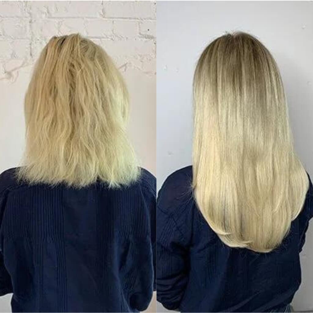 mixed root hair extension transformation