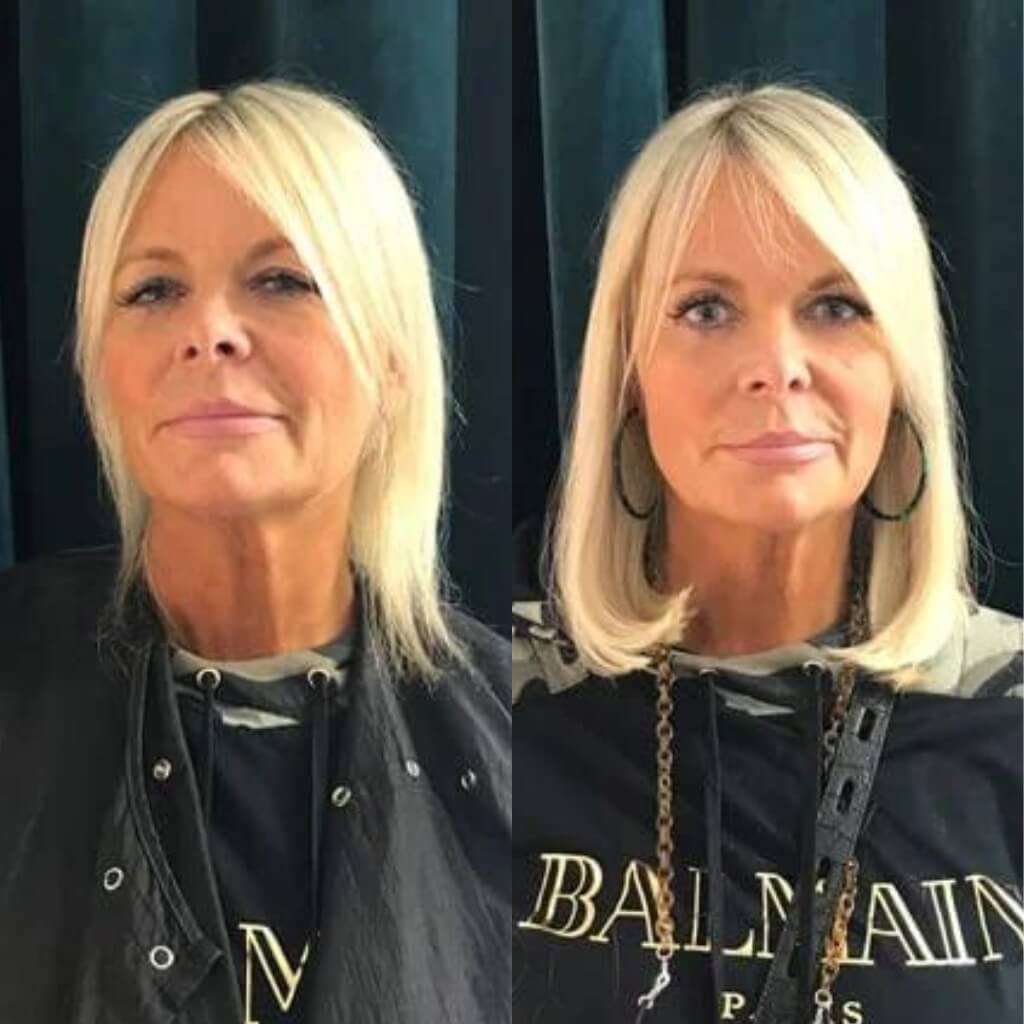 blonde hair extension transformation